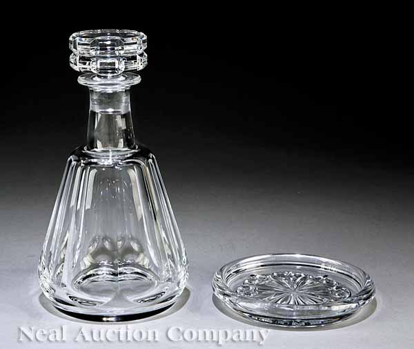 A Baccarat Crystal Decanter and Wine
