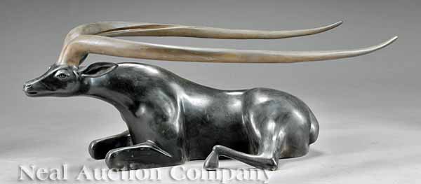 A Continental Patinated Sculpture