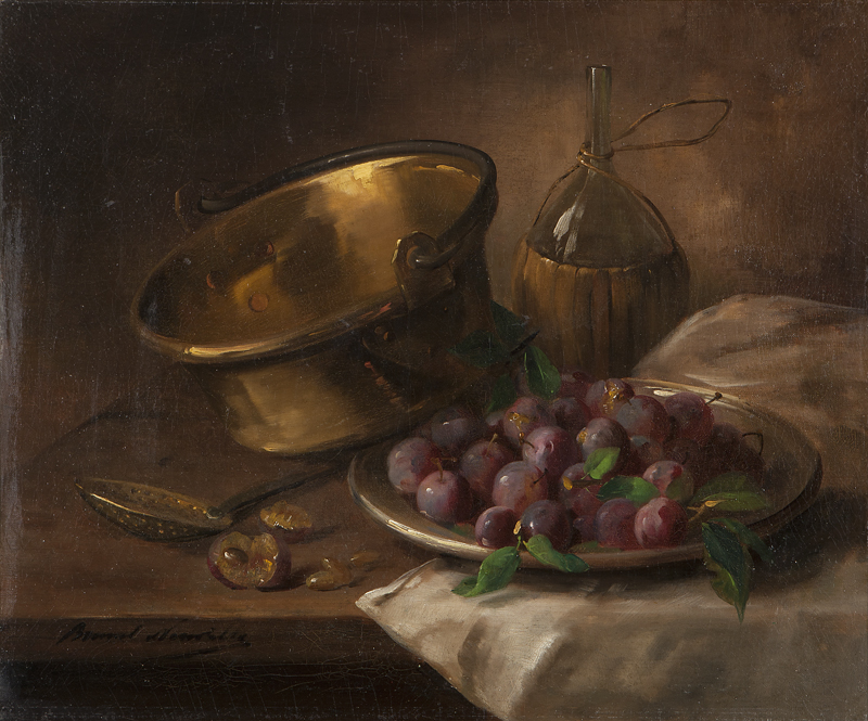 Still life with plums and copper 13b301