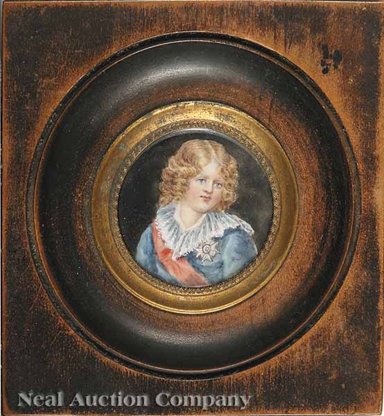 A 19th c. French Miniature Portrait