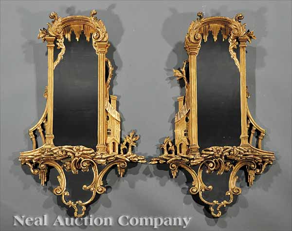 A Pair of Italian Rococo Carved