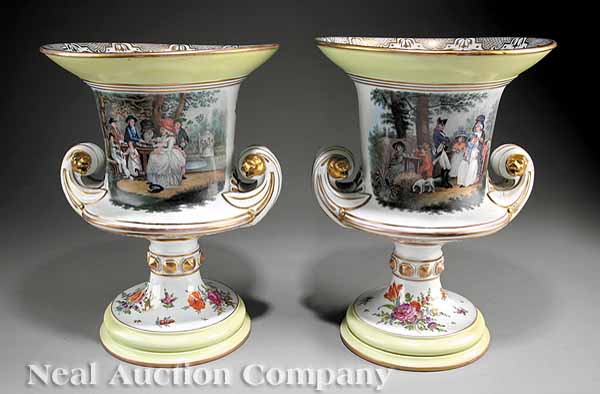 A Pair of Large Meissen Porcelain 13b34a