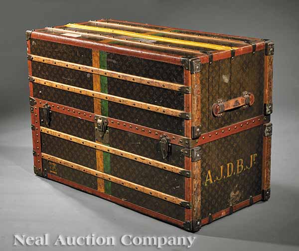 A Vintage Louis Vuitton Steamer Trunk