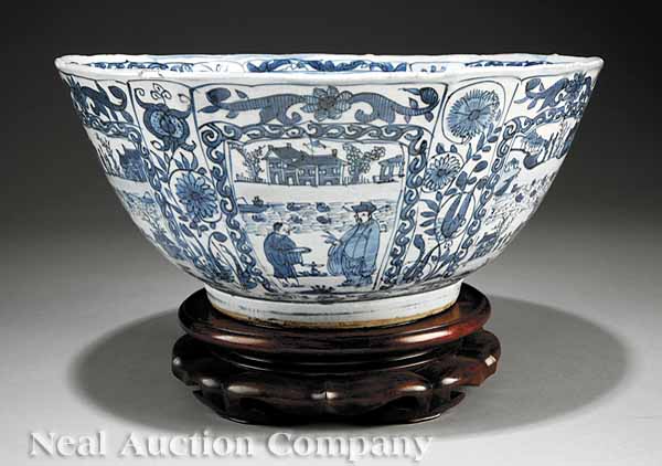 A Chinese Export Blue and White