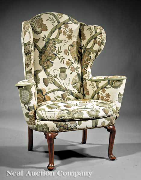 An Antique English Wing Chair with 13b3c4