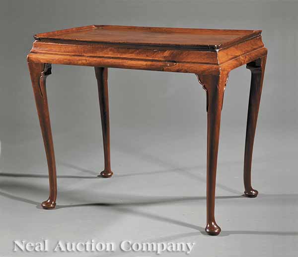 A Queen Anne Mahogany Tea Table