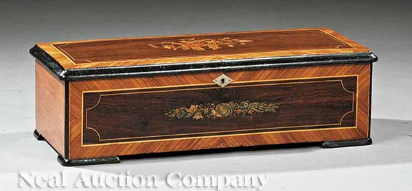 An Antique American Inlaid Rosewood