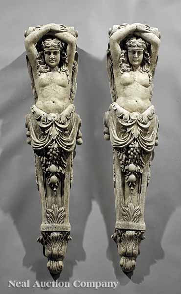 A Pair of Renaissance Style Cast 13b4f0