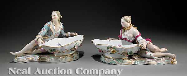 A Pair of Meissen Polychrome and 13b4f4