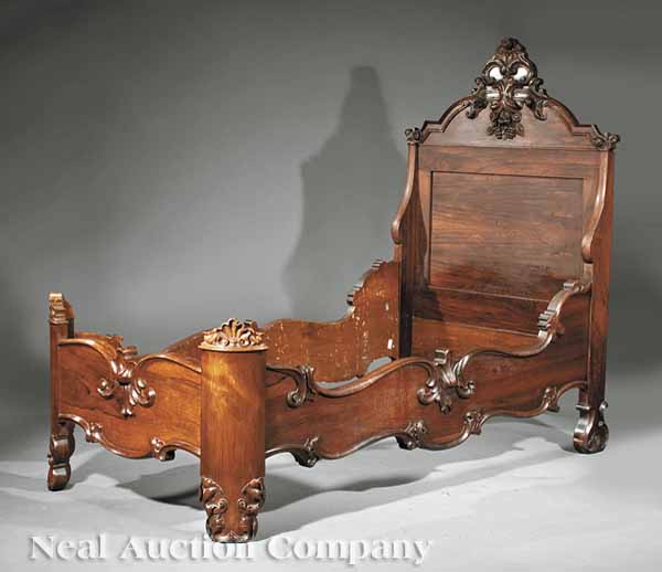 An American Rococo Carved Rosewood