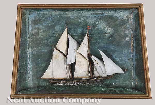 An Antique American Ship Model