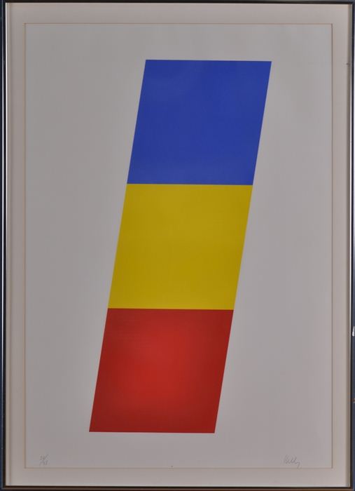 ELLSWORTH KELLY (b. 1923): BLUE/YELLOW/RED