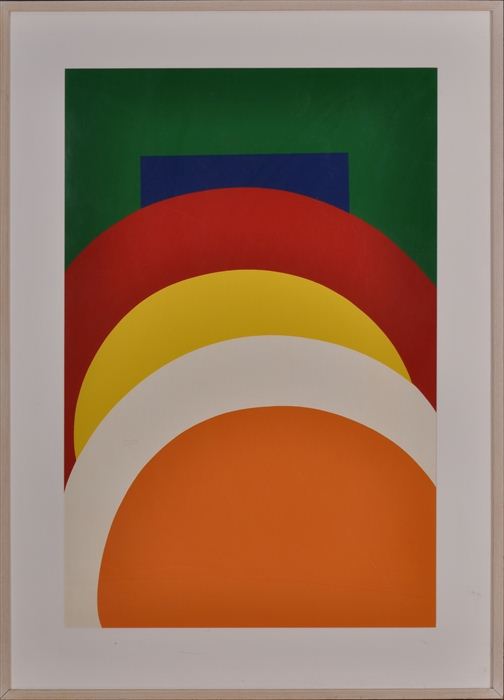 AL HELD (1928-2005): UNTITLED Serigraph