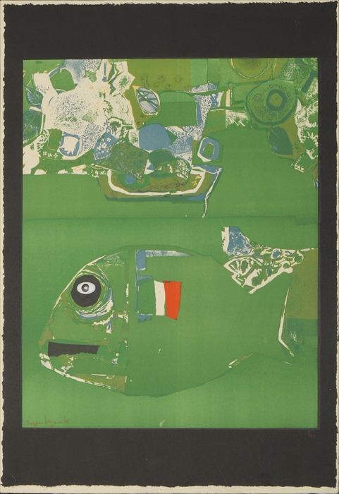 ROGER BEZOMBE (1913-2004): GREEN FISH
