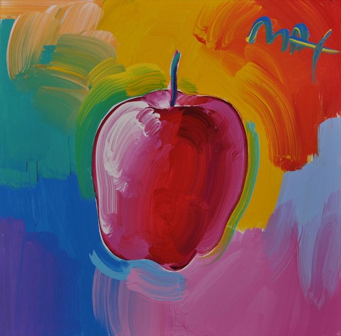 PETER MAX b 1937 APPLES Four 13bc2a