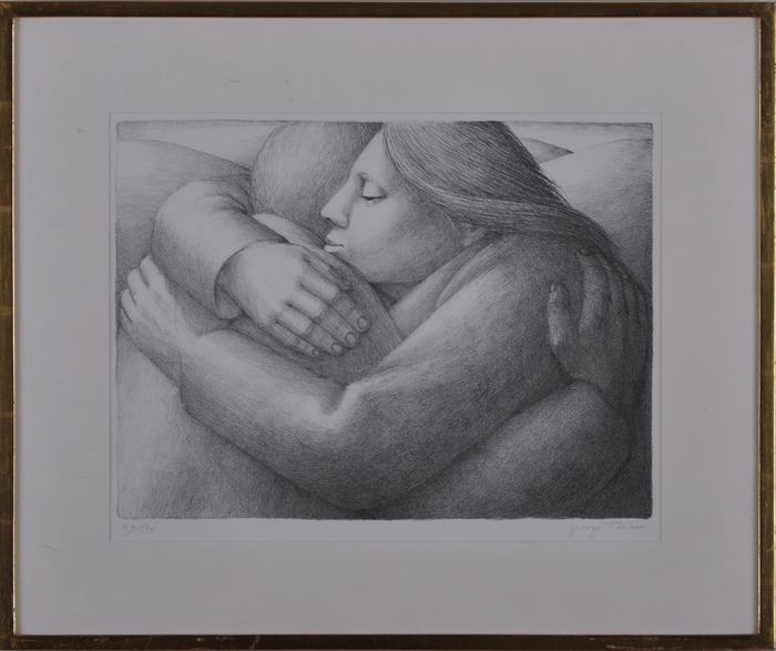 GEORGE TOOKER (1920-2011): EMBRACE Lithograph