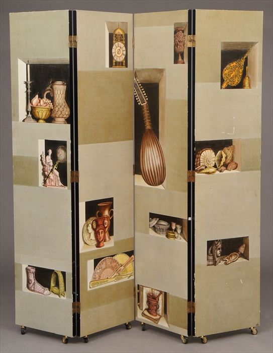 PIERO FORNASETTI 1913 1988 FOUR PANEL 13bcdb