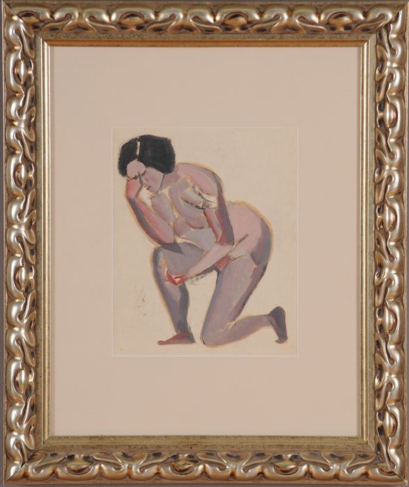 HAYLEY LEVER (1876-1958): NUDE CONTEMPLATION