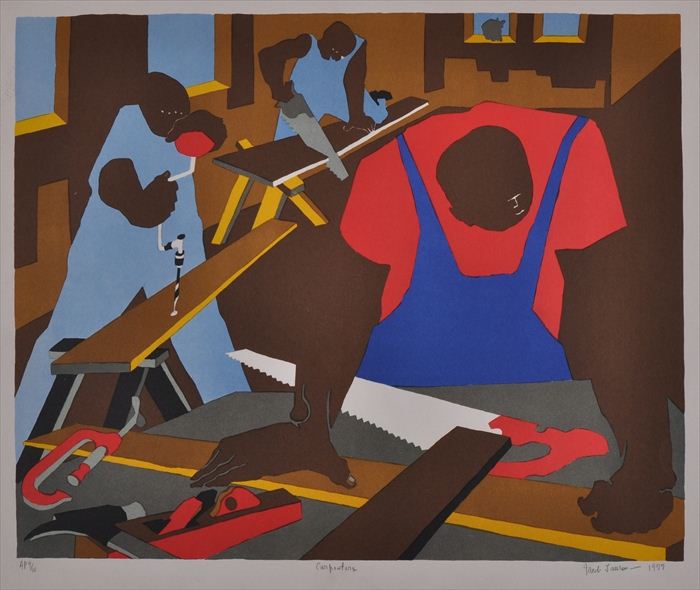 JACOB LAWRENCE 1917 2000 CARPENTERS  13bdfc