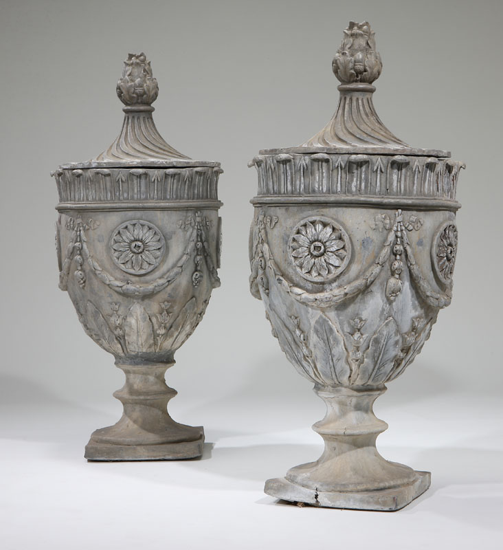 A pair of monumental Neoclassic 13beaf