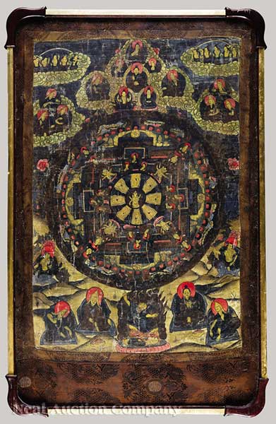 A Sino Tibetan Thangka probably 13e5d4