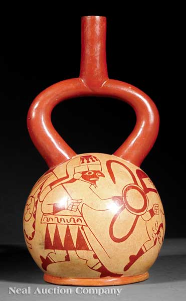 A Pre-Columbian Stirrup Spout Pottery