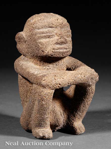 A Pre Columbian Stone Male Figure 13e5e6