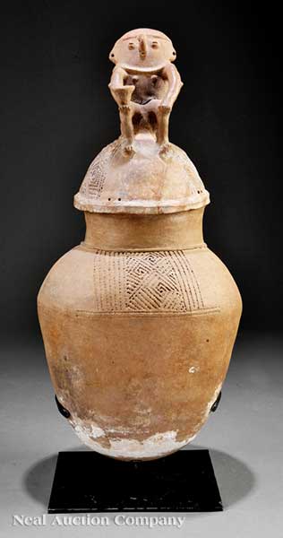 A Pre-Columbian Pottery Jar and