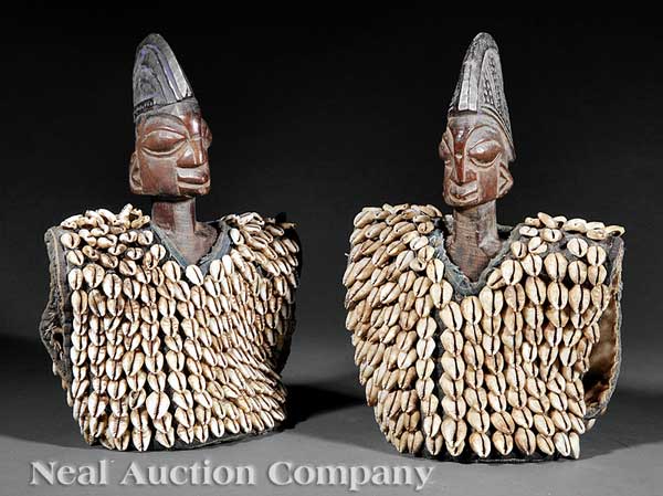 Two African Carved Wood Ibeji Figures