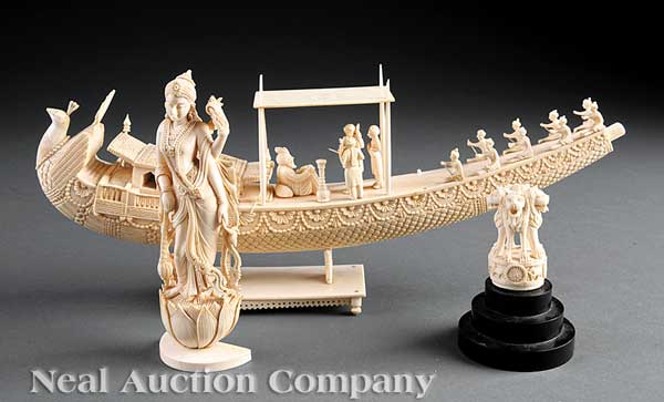 A Group of Indian Ivory and Bone 13e5fd