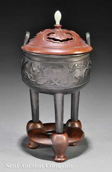 A Chinese Ming-Style Bronze Tripod