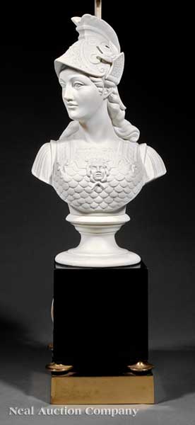 A Parian Bust of Germania late 19th