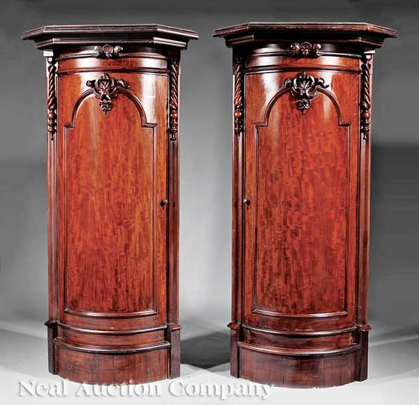 A Pair of William IV Carved Mahogany