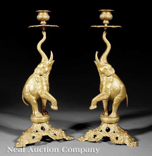 A Pair of French Brass Figural 13e73c