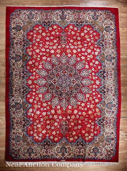 A Kashan Carpet signed by weaver 13e73e