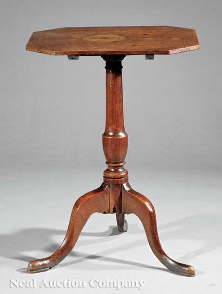 A Georgian Carved Oak Candlestand