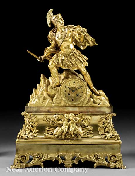A Napoleon III Bronze Doré Figural