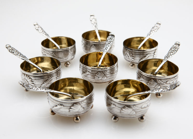 A set of eight Tiffany Co footed 13e8bd