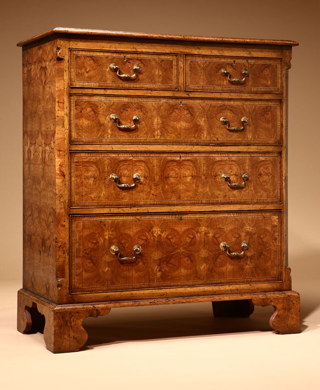A William and Mary style oak and