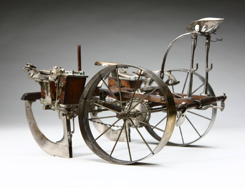 An American model of a horse-drawn