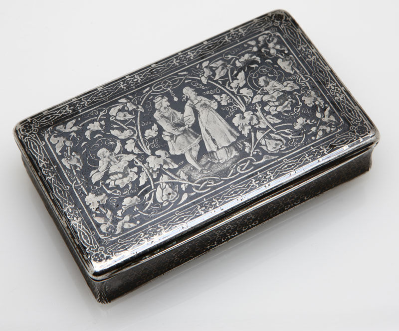 A French silver and niello decorated