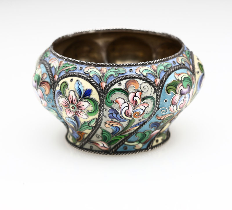 A Russian silver and cloisonne 13e900