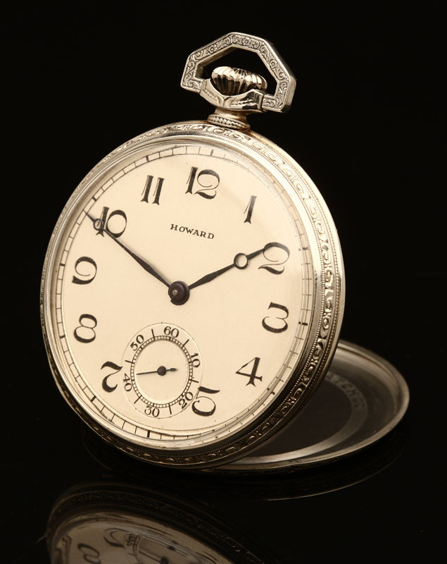 An E. Howard 14K gold pocket watch The