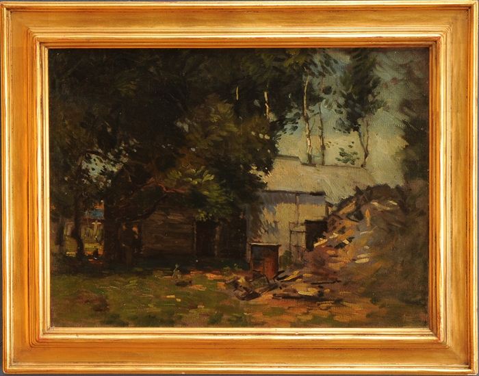 PAUL CORNOYER 1864 1923 BARNS 13e9b9