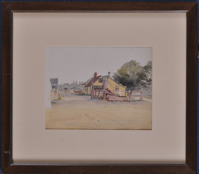 AMERICAN SCHOOL: EASTHAMPTON Watercolor