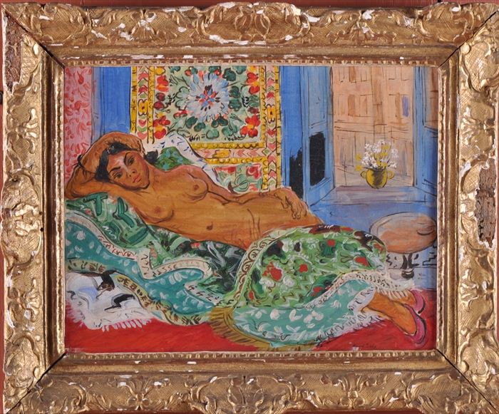 EUROPEAN SCHOOL ODALISQUE Oil 13ea35