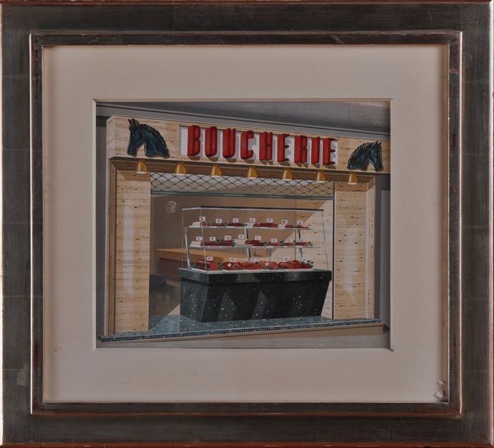 FRENCH SCHOOL: BUTCHERS STOREFRONT