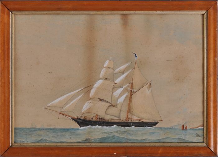 19TH C. SCHOOL: ALICE BURNYEAT Watercolor