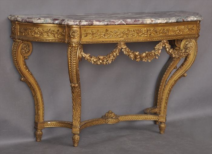 LOUIS XVI-STYLE CARVED GILTWOOD