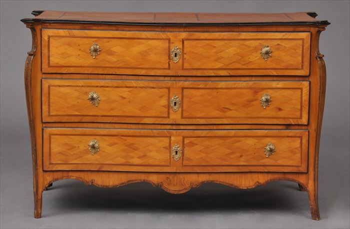 GERMAN LATE ROCOCO FRUITWOOD PARQUETRY 13eb92
